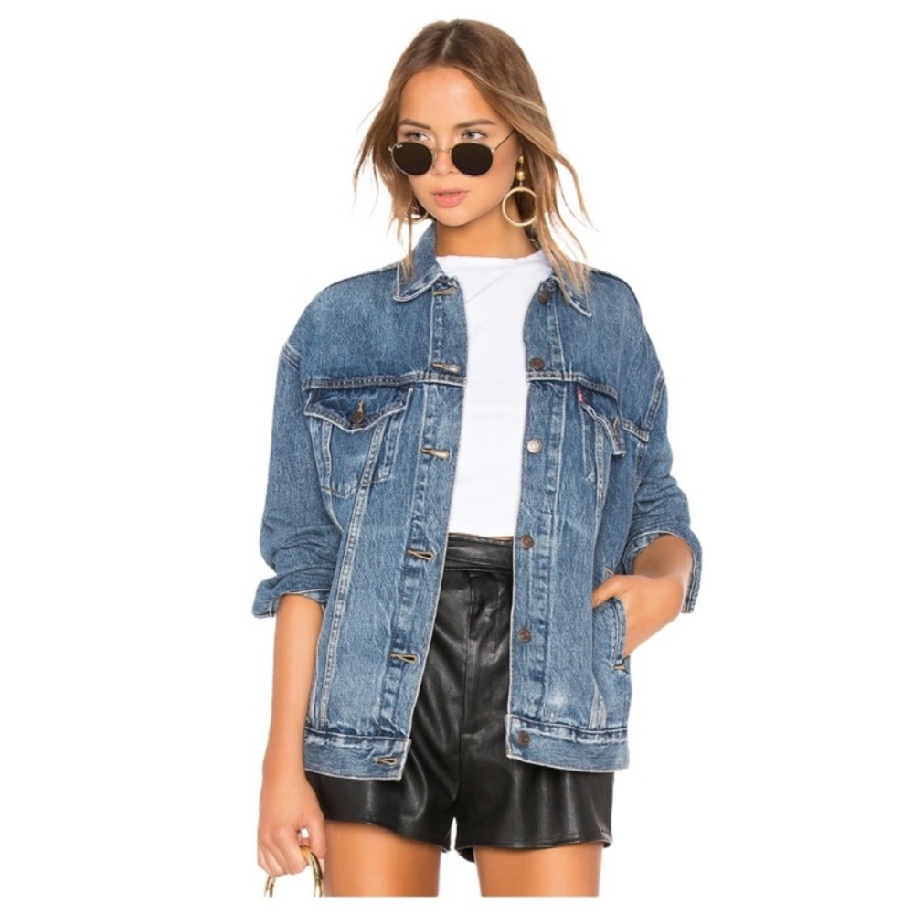 Levi’s baggy oversized denim jean jacket NWT - Picture 2 of 8